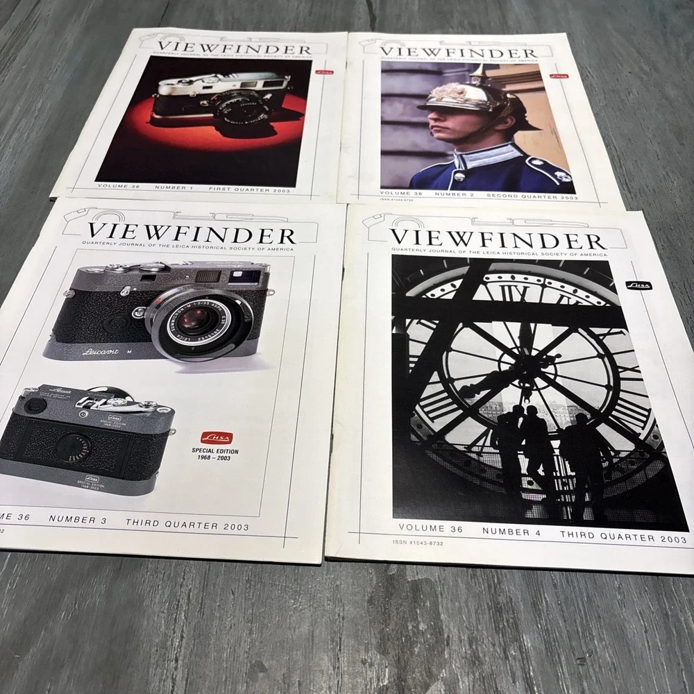 2003 V36 1-4 ~ Viewfinder Leica Quarterly Journals (LHSA) - Rare!